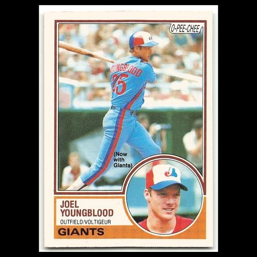 Joel Youngblood #265 1983 O-Pee-Chee San Francisco Giants Baseball Card MLB NM