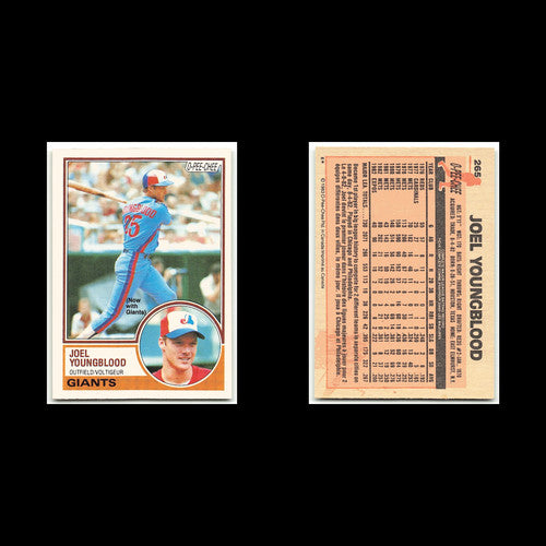 Joel Youngblood #265 1983 O-Pee-Chee San Francisco Giants Baseball Card MLB NM