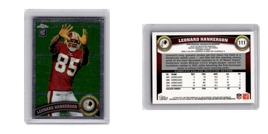 2011 Topps Chrome Leonard Hankerson Redskins #111