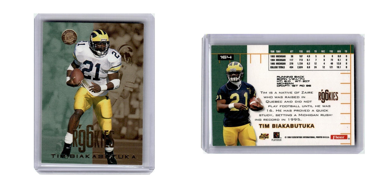 1996 Ultra Tim Biakabutuka RC Panthers #164