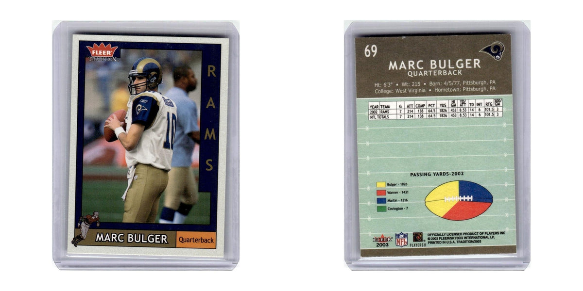 2003 Fleer Tradition Marc Bulger St. Louis Rams #69