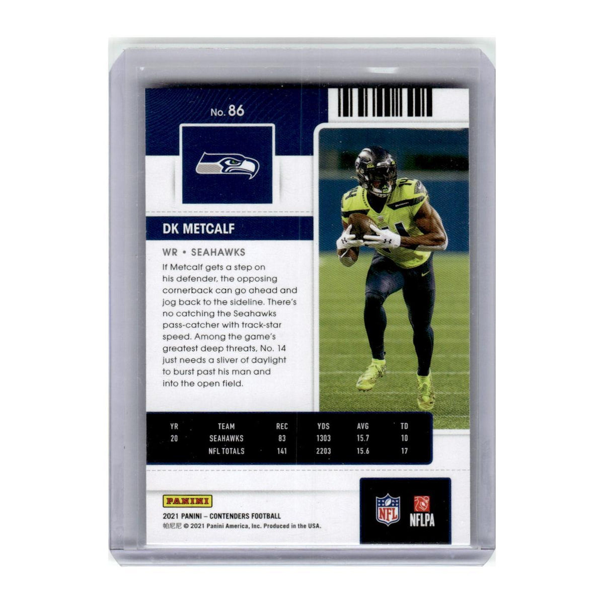 2021 Panini Contenders DK Metcalf Seahawks #86