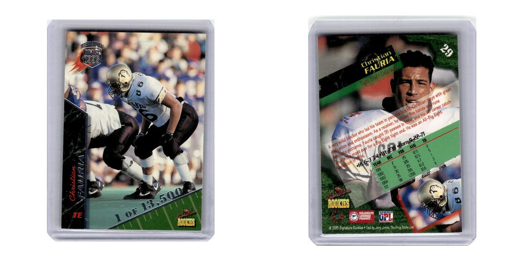 1995 Singature Rookies Christian Fauria #29