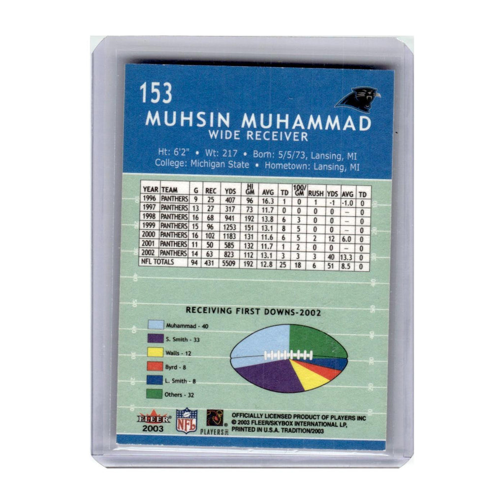 2003 Fleer Tradition Muhsin Muhammad Panthers #153