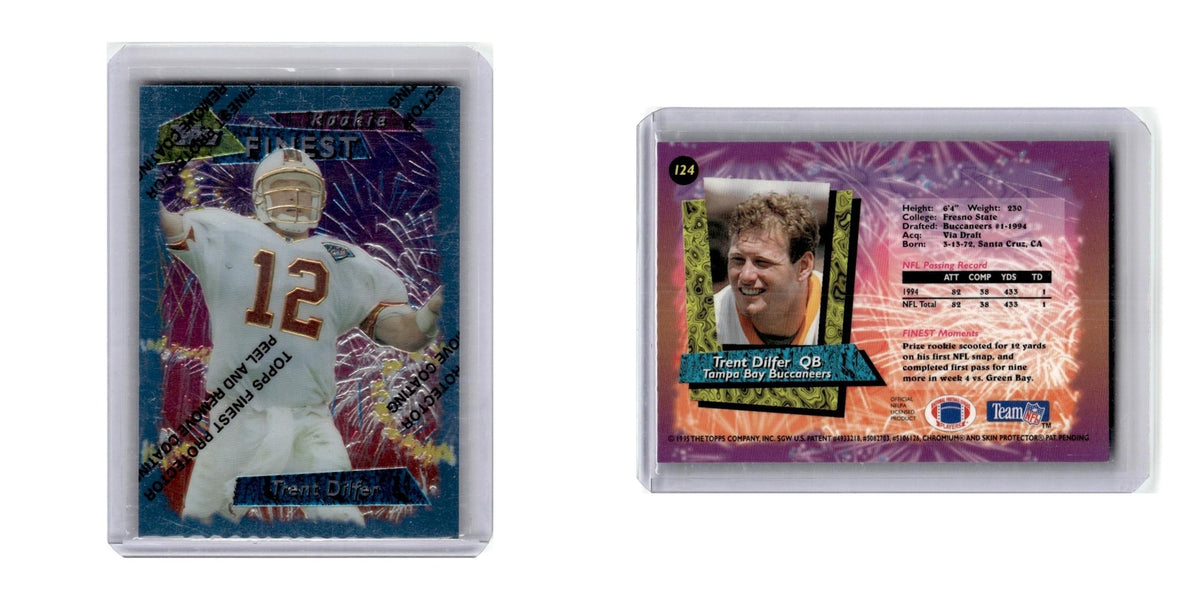 1995 Finest Trent Dilfer RC Buccaneers #124