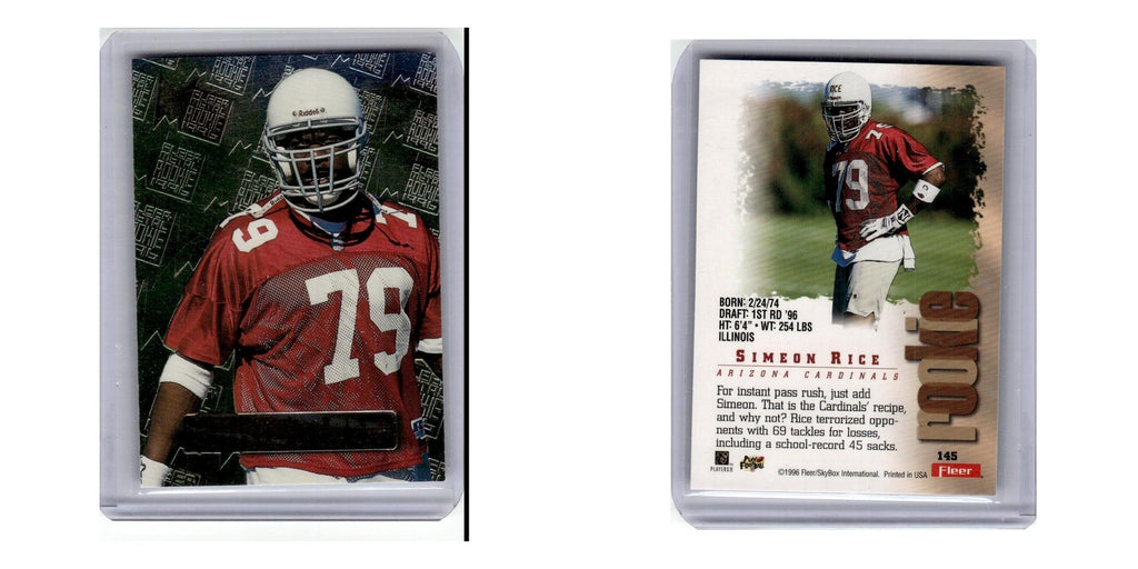 1996 Fleer Metal Rookie Simeon Rice Cardinals #145