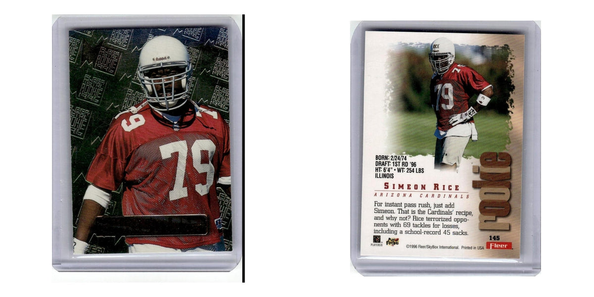 1996 Fleer Metal Rookie Simeon Rice Cardinals #145