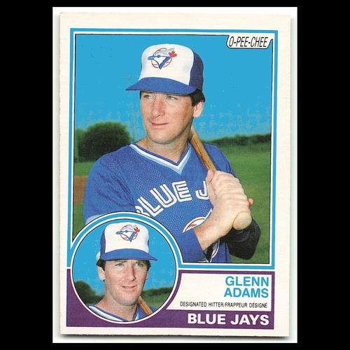 Glenn Adams #374 1983 O-Pee-Chee Toronto Blue Jays Baseball Card MLB NM