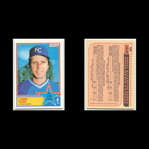 Larry Gura #395 1983 O-Pee-Chee Kansas City Royals Baseball Card MLB NM