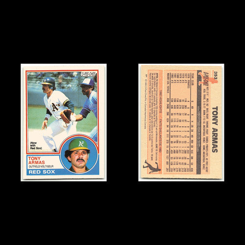 Tony Armas #353 1983 O-Pee-Chee Boston Red Sox Baseball Card MLB NM