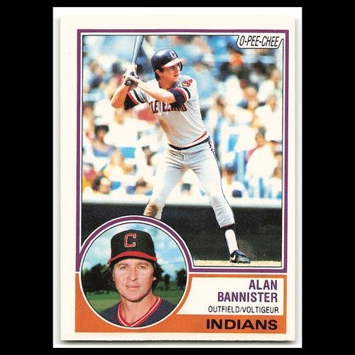 Alan Bannister #348 1983 O-Pee-Chee Cleveland Indians Baseball Card MLB NM