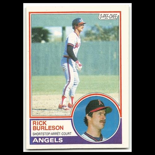 Rick Burleson #315 1983 O-Pee-Chee California Angels Baseball Card MLB NM