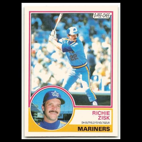 Richie Zisk #368 1983 O-Pee-Chee Seattle Mariners Baseball Card MLB NM