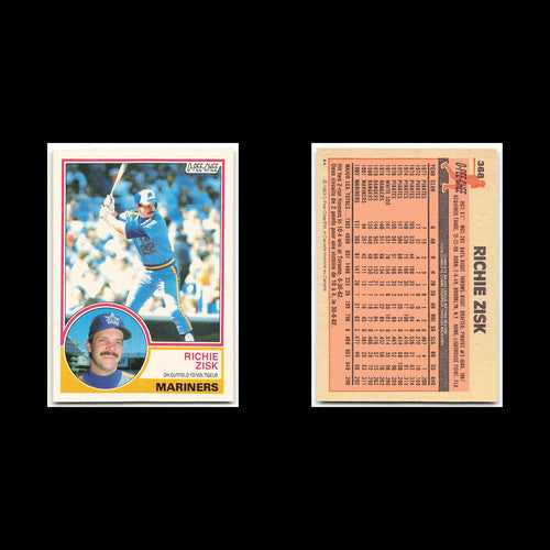 Richie Zisk #368 1983 O-Pee-Chee Seattle Mariners Baseball Card MLB NM