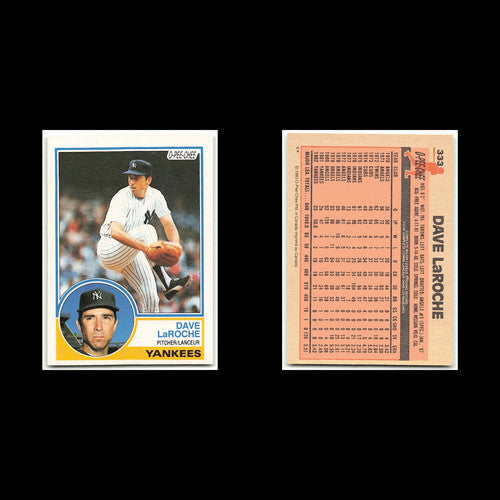 Dave LaRoche #333 1983 O-Pee-Chee New York Yankees Baseball Card MLB NM