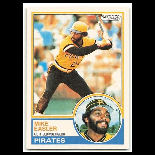 Mike Easler #385 1983 O-Pee-Chee Pittsburgh Pirates Baseball Card MLB NM
