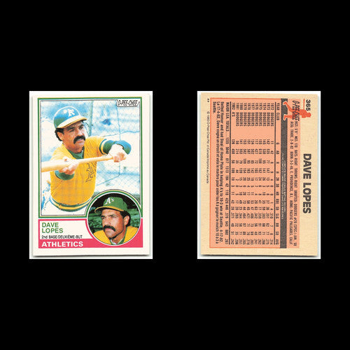 Dave Lopes #365 1983 O-Pee-Chee Oakland Athletics Baseball Card MLB NM