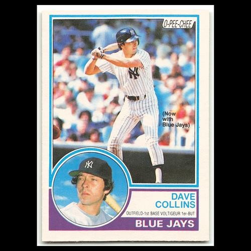 Dave Collins #359 1983 O-Pee-Chee New York Yankees Baseball Card MLB NM