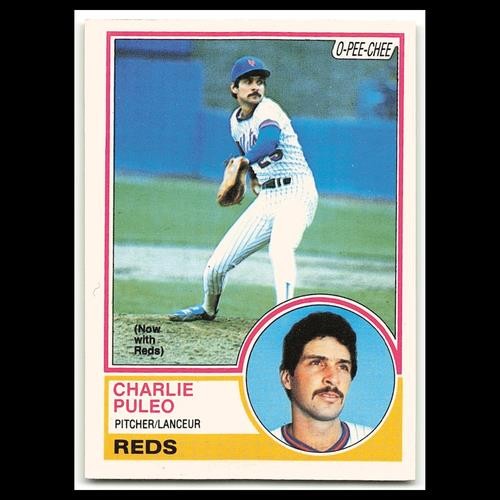 Charlie Puleo #358 1983 O-Pee-Chee Cincinnati Reds Baseball Card MLB NM