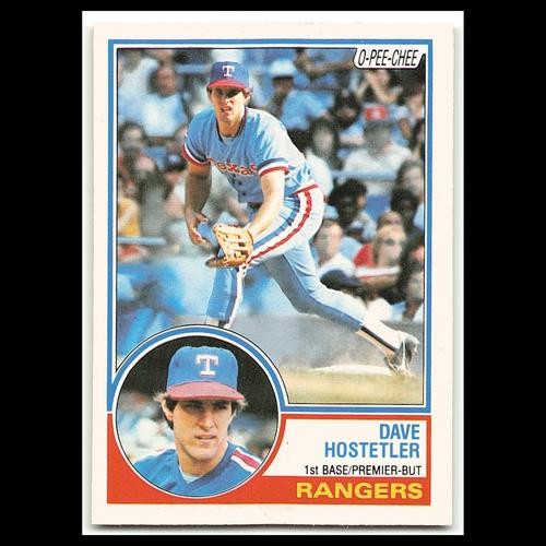 Dave Hostetler #339 1983 O-Pee-Chee Texas Rangers Baseball Card MLB NM