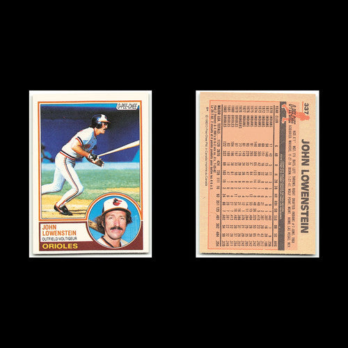 John Lowenstein #337 1983 O-Pee-Chee Baltimore Orioles Baseball Card MLB NM