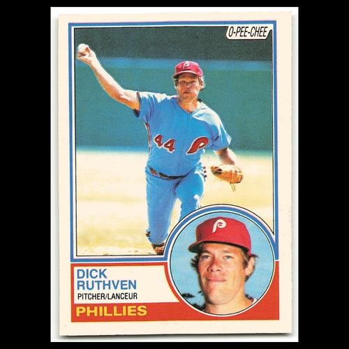 Dick Ruthven #313 1983 O-Pee-Chee Philadelphia Phillies Baseball Card MLB NM