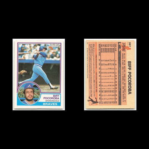 Biff Pocoroba #367 1983 O-Pee-Chee Atlanta Braves Baseball Card MLB NM
