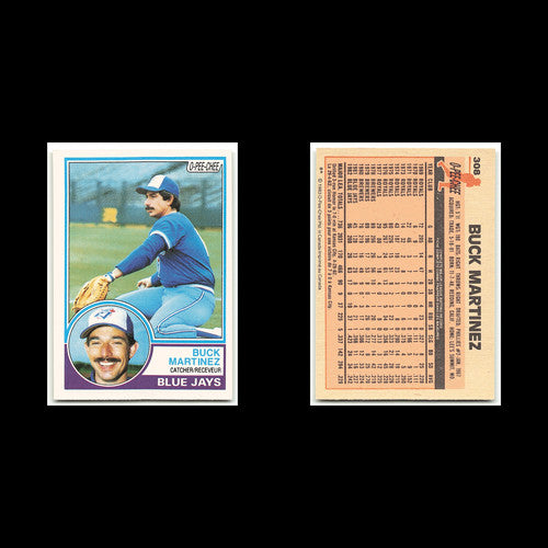 Buck Martinez #308 1983 O-Pee-Chee Toronto Blue Jays Baseball Card MLB NM