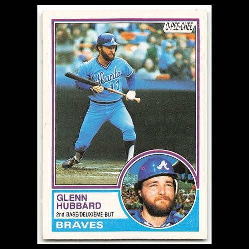 Glenn Hubbard #322 1983 O-Pee-Chee Atlanta Braves Baseball Card MLB NM