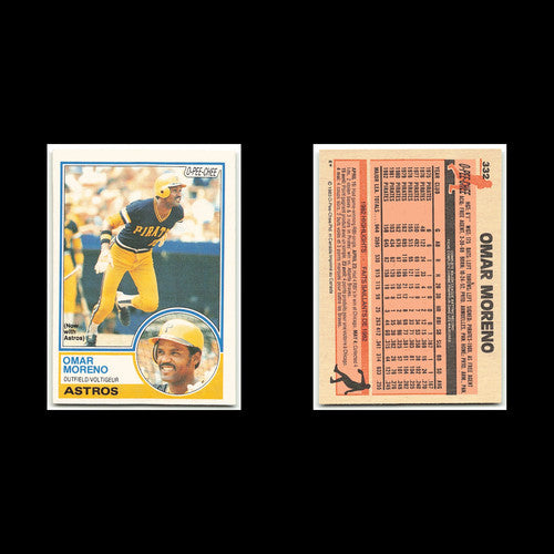 Omar Moreno #332 1983 O-Pee-Chee Houston Astros Baseball Card MLB NM