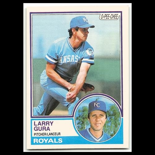 Larry Gura #340 1983 O-Pee-Chee Kansas City Royals Baseball Card MLB NM