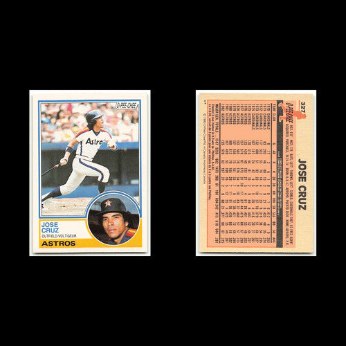 Jose Cruz #327 1983 O-Pee-Chee Houston Astros Baseball Card MLB NM
