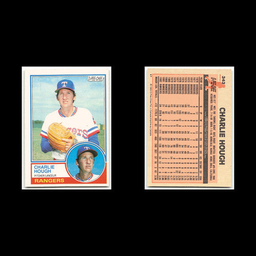 Charlie Hough #343 1983 O-Pee-Chee Texas Rangers Baseball Card MLB NM