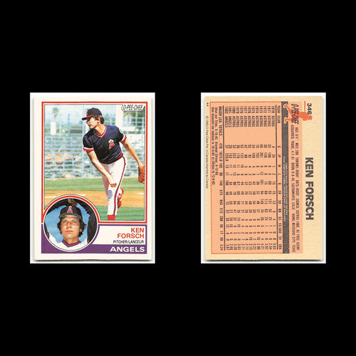 Ken Forsch #346 1983 O-Pee-Chee California Angels Baseball Card MLB NM