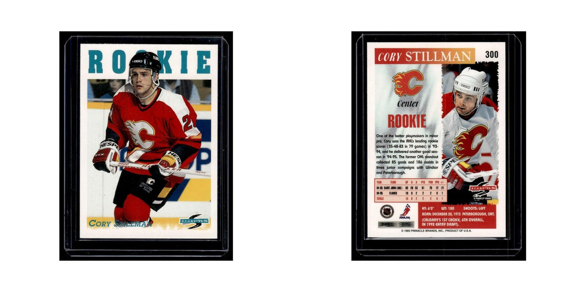 Cory Stillman 1995 Score #300.0 Calgary Flames Hockey Card NM