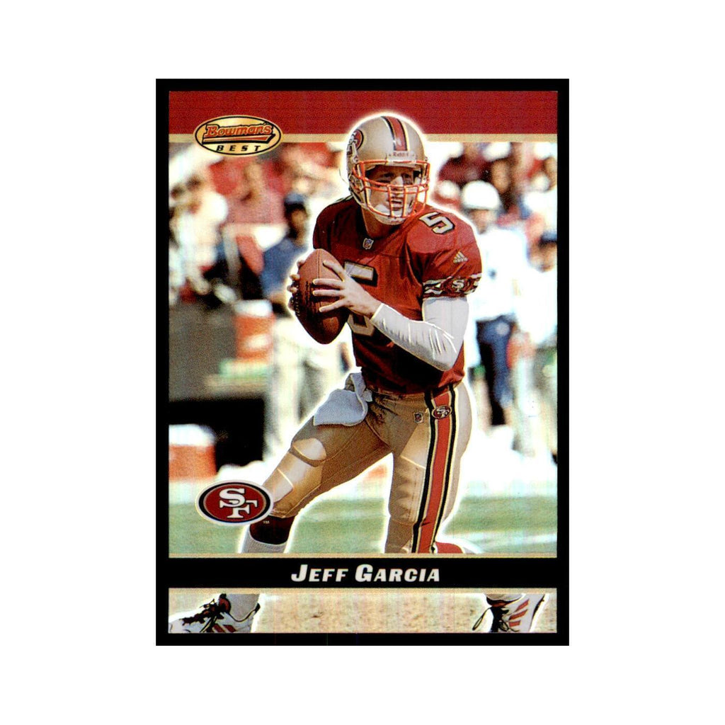 2000 Bowman's Best Jeff Garcia Football Cards #13