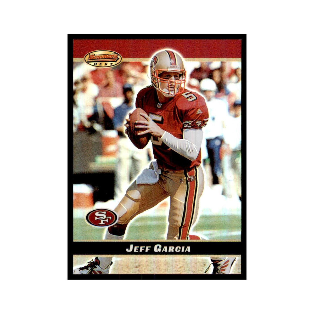 2000 Bowman's Best Jeff Garcia Football Cards #13