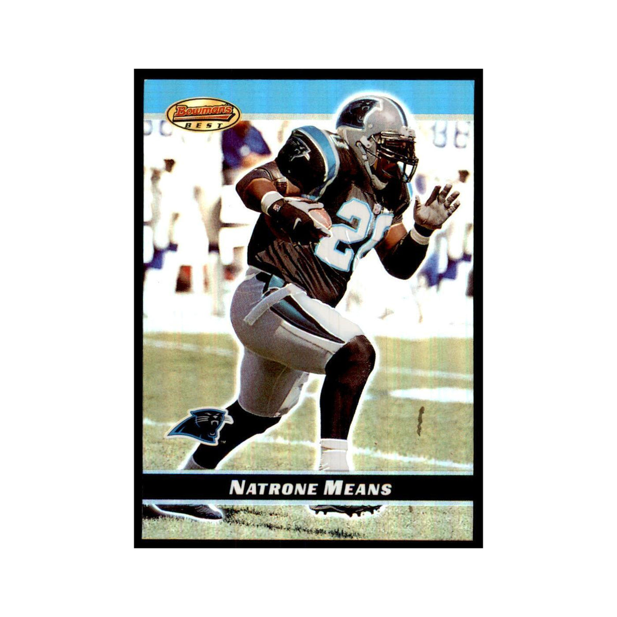 2000 Bowman's Best Natrone Means Football Cards #52