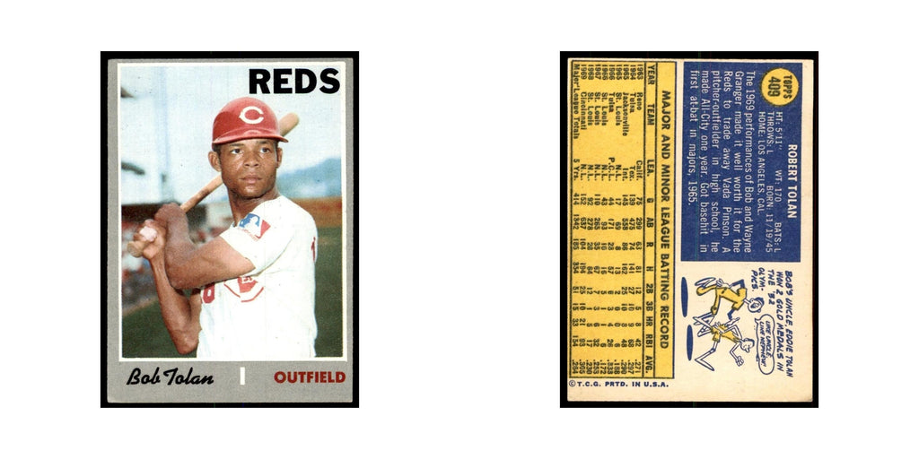1970 Topps Bob Moose Baseball Cards #409