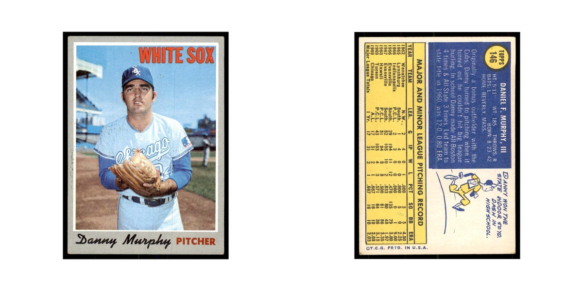 1970 Topps Danny Murphy Baseball Cards #146