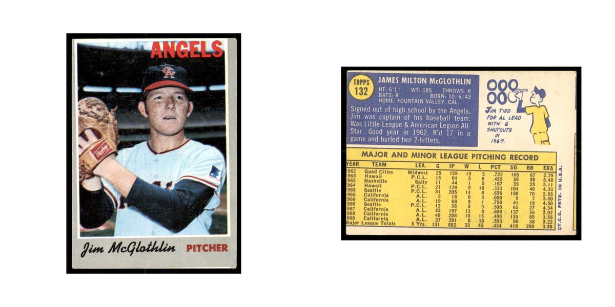1970 Topps Jim McGlothlin Baseball Cards #132