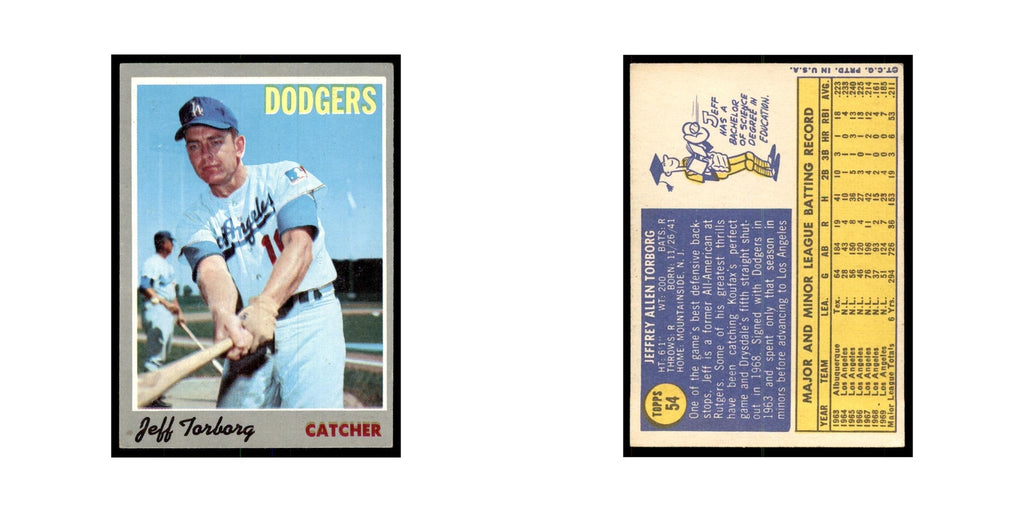 1970 Topps Jeff Torborg Baseball Cards #54