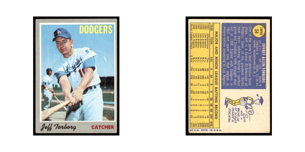 1970 Topps Jeff Torborg Baseball Cards #54