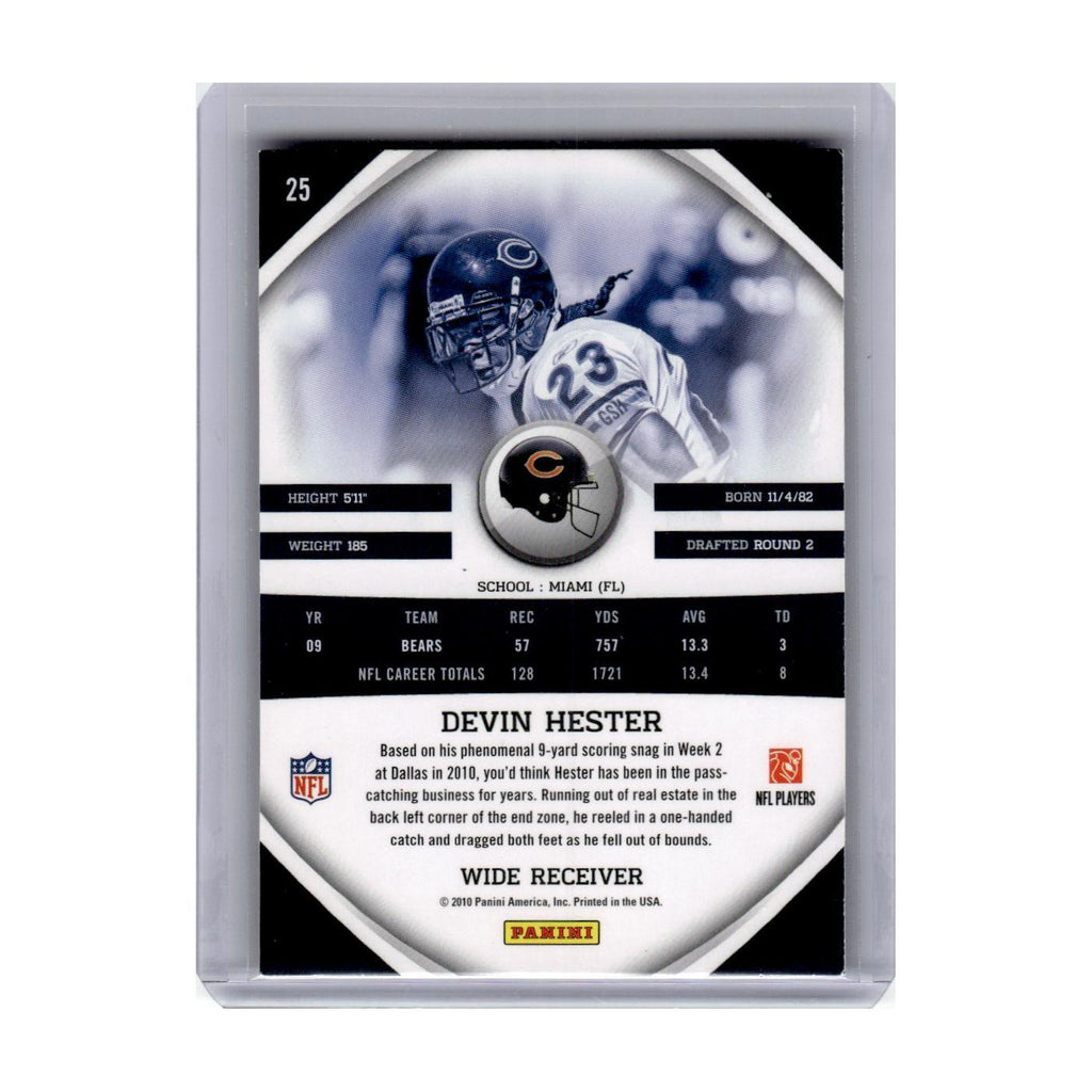 2010 Panini Gridiron Gear Devin Hester Bears #25