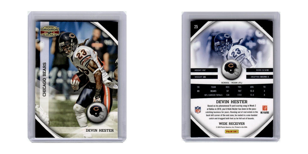 2010 Panini Gridiron Gear Devin Hester Bears #25
