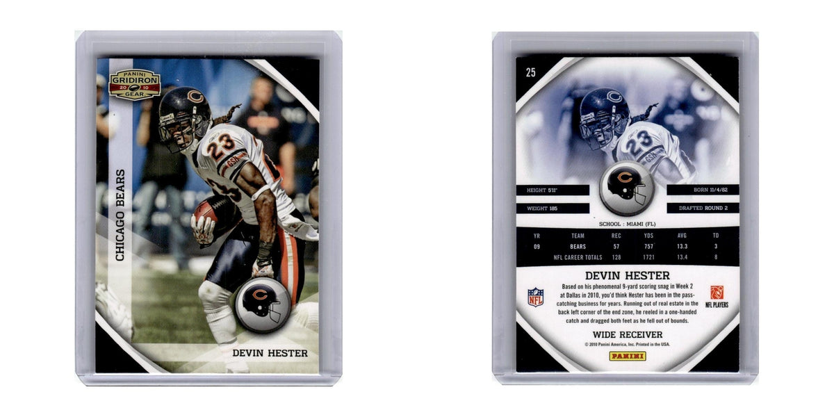 2010 Panini Gridiron Gear Devin Hester Bears #25