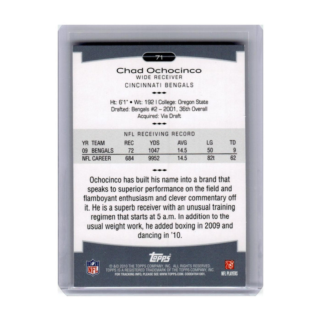 2010 Topps Platinum Chad Ochocinco Bengals #71