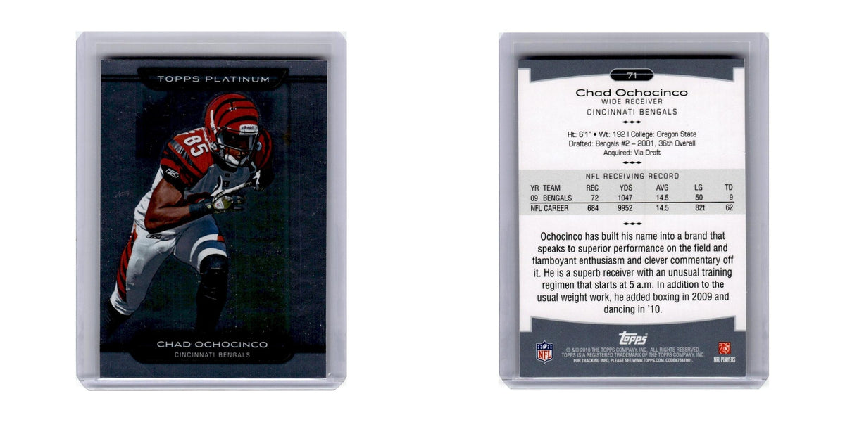 2010 Topps Platinum Chad Ochocinco Bengals #71