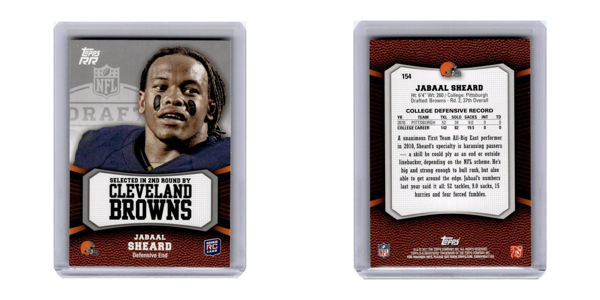 2011 Topps Rising Rookies Jabaal Sheard Browns #154