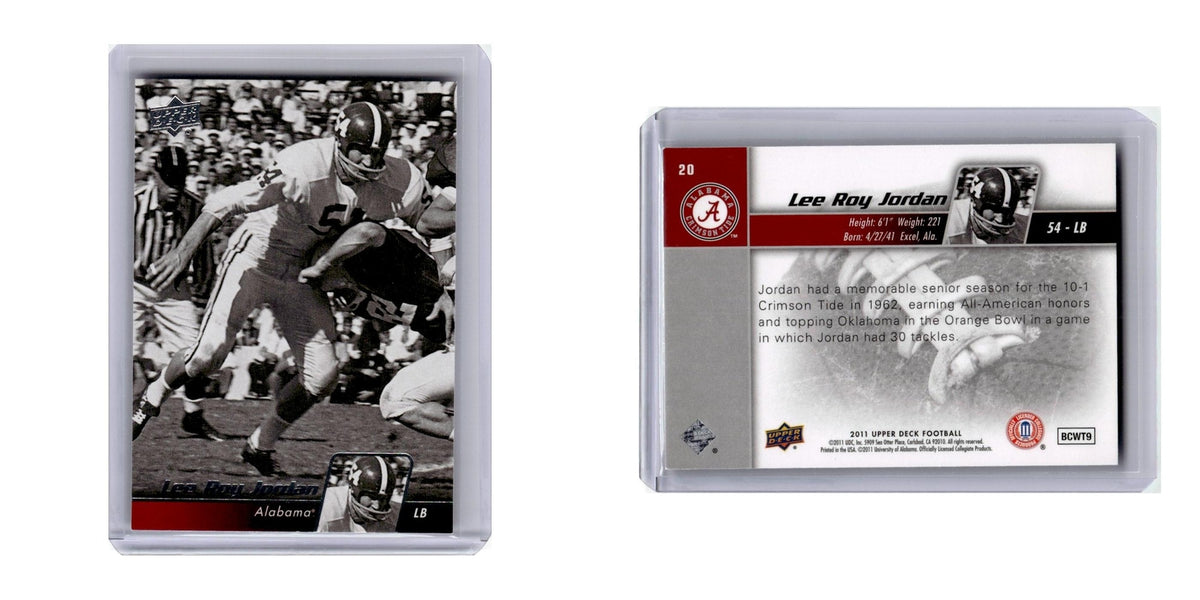 2011 Upper Deck Lee Roy Jordan Alabama Crimson Tide #20